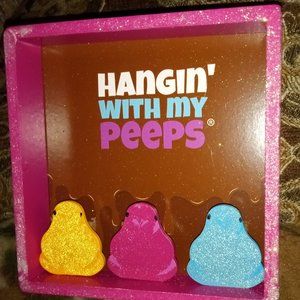 Hanging With My Peeps Wood Sign